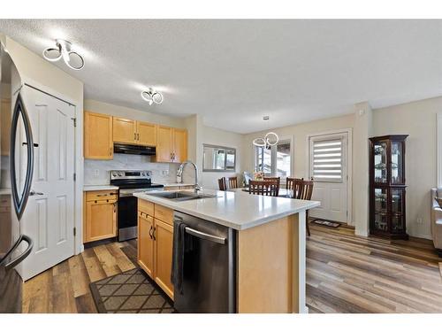 213 Saddlecrest Place Ne, Calgary, AB - Indoor Photo Showing Kitchen With Double Sink