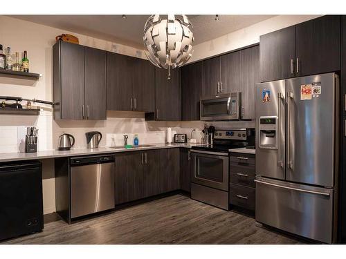 4103-215 Legacy Boulevard Se, Calgary, AB - Indoor Photo Showing Kitchen With Stainless Steel Kitchen