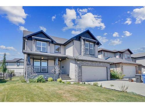 108 Rainbow Falls Grove, Chestermere, AB - Outdoor With Deck Patio Veranda With Facade