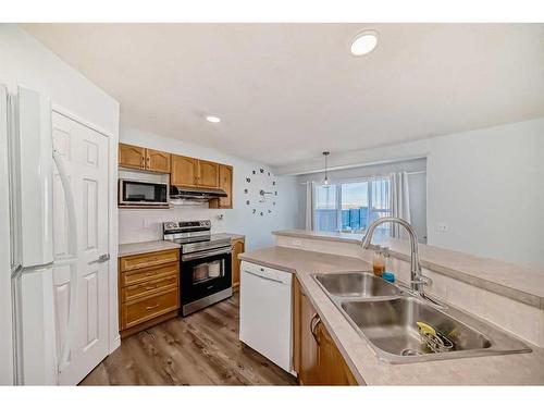 158 Coville Circle Ne, Calgary, AB - Indoor Photo Showing Kitchen With Double Sink