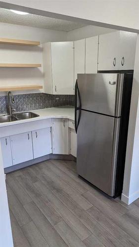 218-1616 8 Avenue Nw, Calgary, AB - Indoor Photo Showing Kitchen With Double Sink