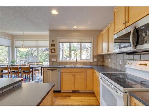 130 Edgeridge Circle Nw, Calgary, AB - Indoor Photo Showing Kitchen With Double Sink