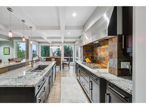 7029 Strathridge Gate Sw, Calgary, AB - Indoor Photo Showing Kitchen With Upgraded Kitchen