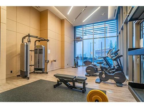 1005-738 1 Avenue Sw, Calgary, AB - Indoor Photo Showing Gym Room