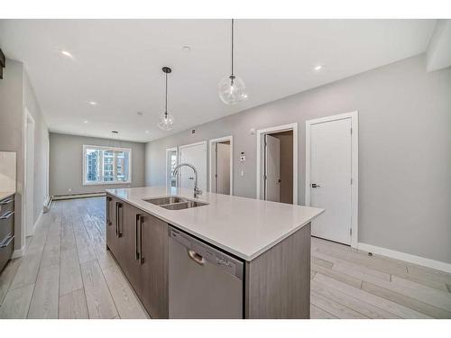 3403-60 Skyview Ranch Road Ne, Calgary, AB - Indoor Photo Showing Kitchen With Double Sink