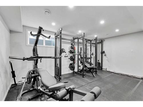 12 Rowley Terrace Nw, Calgary, AB - Indoor Photo Showing Gym Room