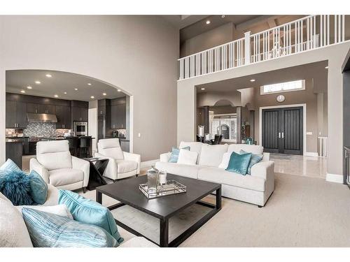 68 Heritage Lake Shores, Heritage Pointe, AB - Indoor Photo Showing Living Room