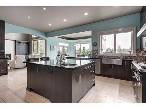 68 Heritage Lake Shores, Heritage Pointe, AB - Indoor Photo Showing Kitchen With Upgraded Kitchen