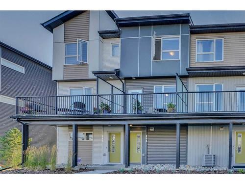 263 Redstone Boulevard Ne, Calgary, AB - Outdoor With Balcony With Facade