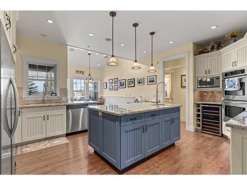 4 Highland Ranch Estates, Rural Foothills County, AB - Indoor Photo Showing Kitchen With Stainless Steel Kitchen With Upgraded Kitchen