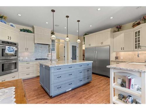 4 Highland Ranch Estates, Rural Foothills County, AB - Indoor Photo Showing Kitchen With Stainless Steel Kitchen With Upgraded Kitchen