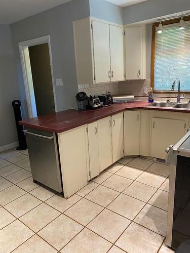 1231 17 Street Nw, Calgary, AB - Indoor Photo Showing Kitchen With Double Sink