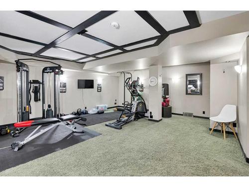 71 Chaparral Circle Se, Calgary, AB - Indoor Photo Showing Gym Room