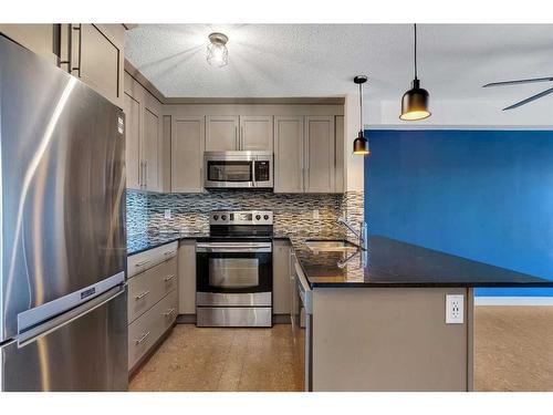 6408-155 Skyview Ranch Way Ne, Calgary, AB - Indoor Photo Showing Kitchen With Stainless Steel Kitchen With Upgraded Kitchen