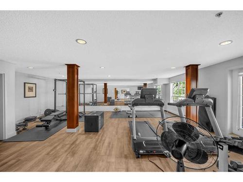 312-35 Richard Court Sw, Calgary, AB - Indoor Photo Showing Gym Room