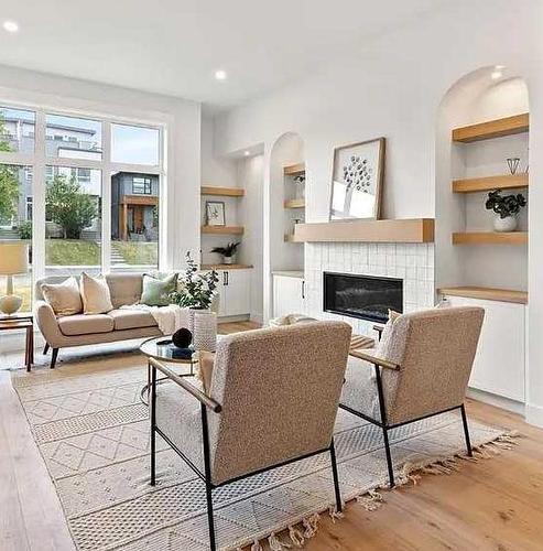 150 Muirfield Boulevard, Lyalta, AB - Indoor Photo Showing Living Room With Fireplace