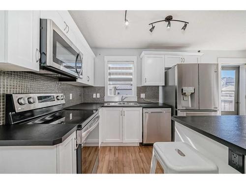 269 Skyview Ranch Drive Ne, Calgary, AB - Indoor Photo Showing Kitchen With Double Sink