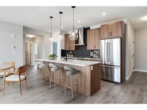 2403-55 Lucas Way Nw, Calgary, AB - Indoor Photo Showing Kitchen With Stainless Steel Kitchen With Upgraded Kitchen