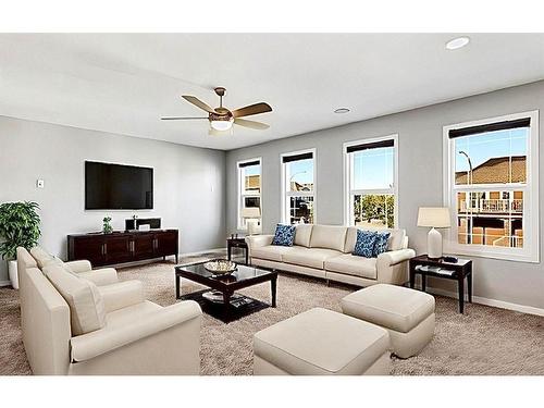 228 Cranarch Crescent Se, Calgary, AB - Indoor Photo Showing Living Room