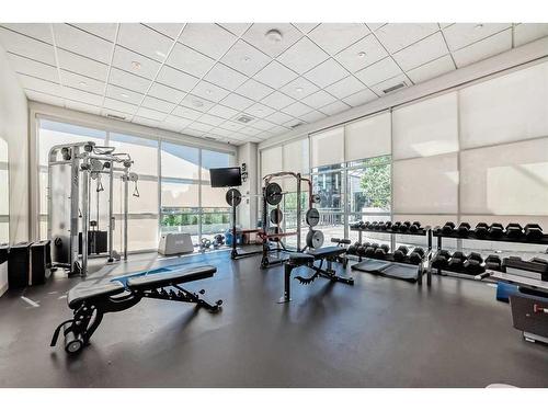 1703-530 12 Avenue Sw, Calgary, AB - Indoor Photo Showing Gym Room