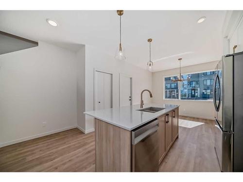 135 Edith Drive Nw, Calgary, AB - Indoor Photo Showing Kitchen With Upgraded Kitchen