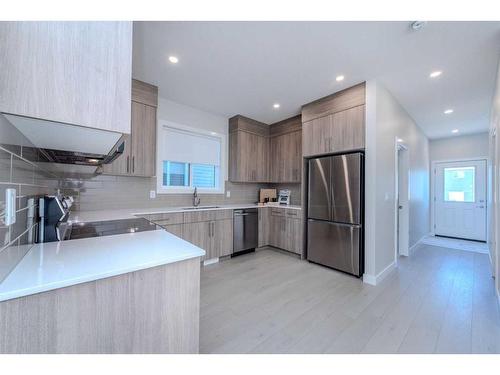 191 Homestead Park Ne, Calgary, AB - Indoor Photo Showing Kitchen With Stainless Steel Kitchen With Upgraded Kitchen