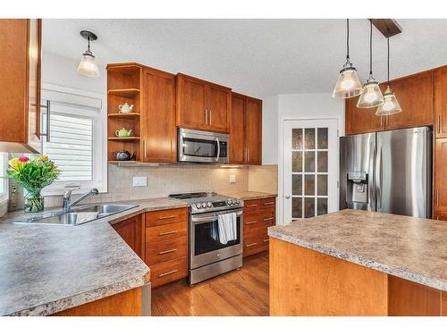 247 Citadel Park Nw, Calgary, AB - Indoor Photo Showing Kitchen With Double Sink