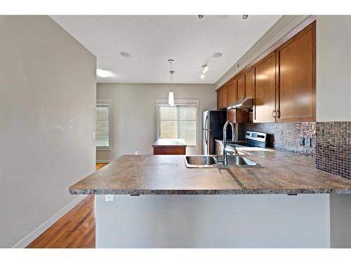 214 Skyview Ranch Way Ne, Calgary, AB - Indoor Photo Showing Kitchen With Double Sink With Upgraded Kitchen