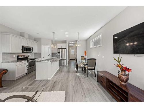 69 Legacy Glen Street Se, Calgary, AB - Indoor Photo Showing Kitchen With Double Sink