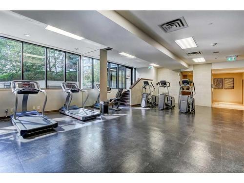 1407-128 2 Street Sw, Calgary, AB - Indoor Photo Showing Gym Room