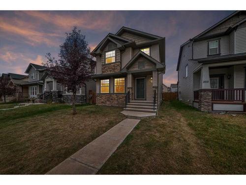 198 Skyview Springs Crescent Ne, Calgary, AB - Outdoor With Deck Patio Veranda With Facade