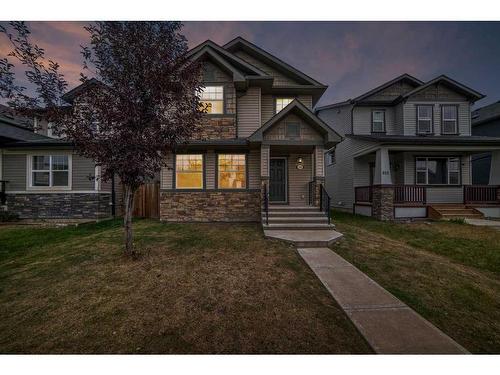 198 Skyview Springs Crescent Ne, Calgary, AB - Outdoor With Deck Patio Veranda With Facade