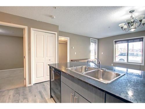 110-15 Saddlestone Way Ne, Calgary, AB - Indoor Photo Showing Kitchen With Double Sink