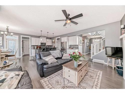 139 Coopersfield Way Sw, Airdrie, AB - Indoor Photo Showing Living Room