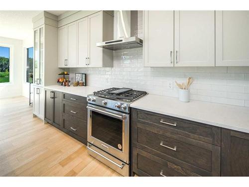 343 Spring Creek Circle Sw, Calgary, AB - Indoor Photo Showing Kitchen With Upgraded Kitchen