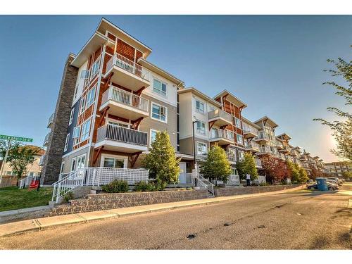 4113-302 Skyview Ranch Drive Ne, Calgary, AB - Outdoor With Balcony With Facade