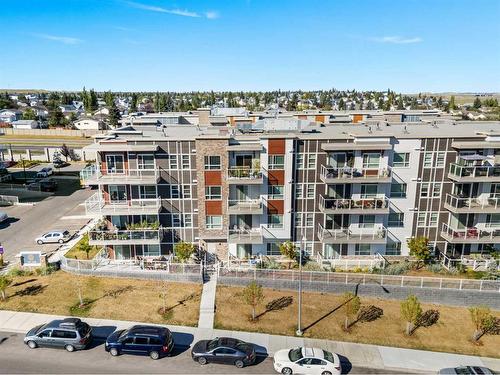 303-100 Harvest Hills Place Ne, Calgary, AB - Outdoor With Balcony With View