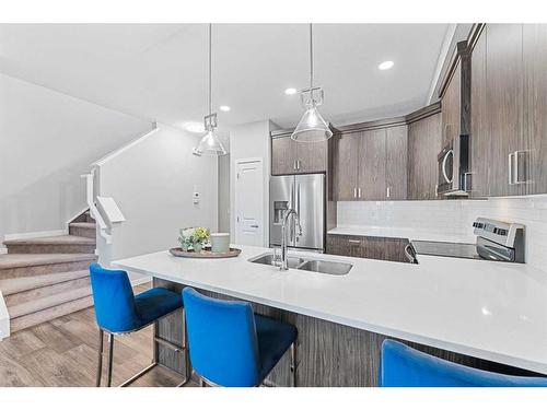 158 Carringvue Park Nw, Calgary, AB - Indoor Photo Showing Kitchen With Double Sink With Upgraded Kitchen