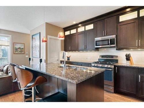 1626A 41 Street Sw, Calgary, AB - Indoor Photo Showing Kitchen With Double Sink With Upgraded Kitchen