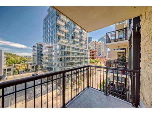 514-222 Riverfront Avenue Sw, Calgary, AB - Outdoor With Balcony With Exterior