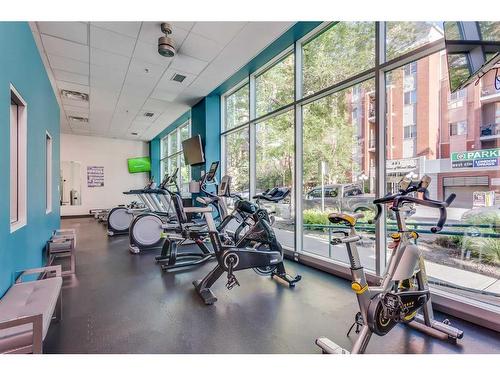 1503-836 15 Avenue Sw, Calgary, AB - Indoor Photo Showing Gym Room