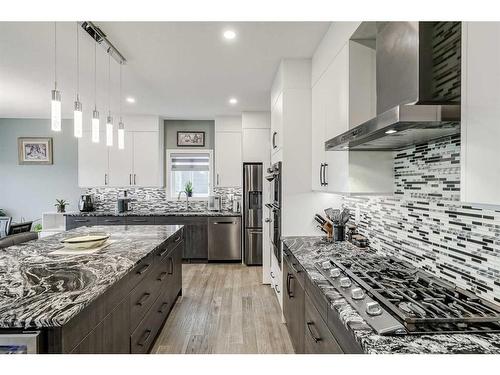 32 Legacy Cove Se, Calgary, AB - Indoor Photo Showing Kitchen With Upgraded Kitchen