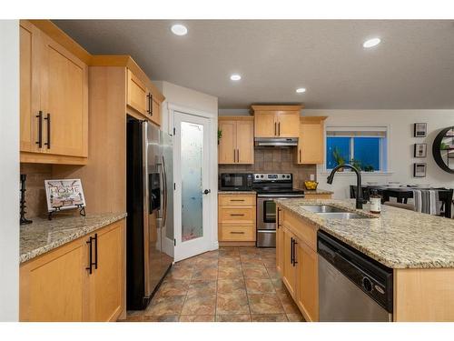 202-1920 26 Street Sw, Calgary, AB - Indoor Photo Showing Kitchen With Double Sink