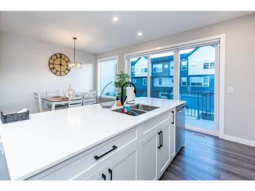 135 Skyview Ranch Circle Ne, Calgary, AB - Indoor Photo Showing Kitchen With Double Sink