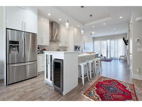 4204 19 Street Sw, Calgary, AB - Indoor Photo Showing Kitchen With Stainless Steel Kitchen With Upgraded Kitchen