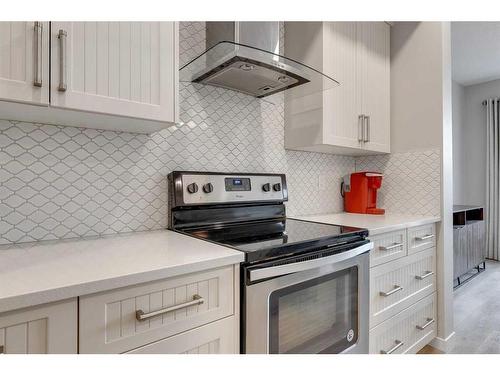 51 Masters Square Se, Calgary, AB - Indoor Photo Showing Kitchen With Stainless Steel Kitchen With Upgraded Kitchen