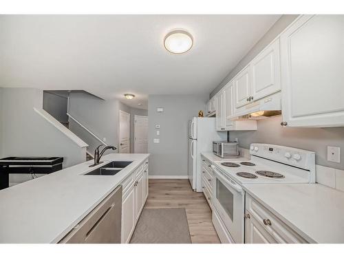 5023 Applevillage Court Se, Calgary, AB - Indoor Photo Showing Kitchen With Double Sink