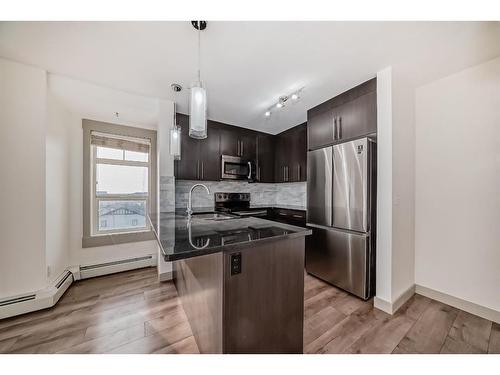 6406-155 Skyview Ranch Way Ne, Calgary, AB - Indoor Photo Showing Kitchen With Stainless Steel Kitchen