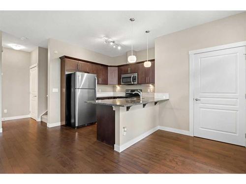 1802 Evanston Square Nw, Calgary, AB - Indoor Photo Showing Kitchen With Stainless Steel Kitchen