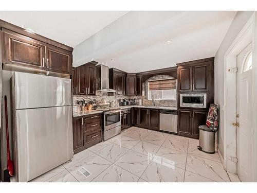 8222 Saddleridge Drive Ne, Calgary, AB - Indoor Photo Showing Kitchen With Upgraded Kitchen